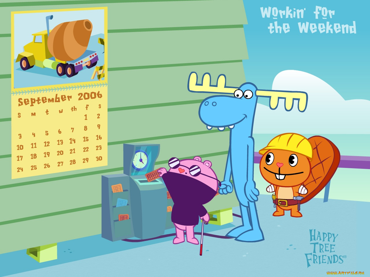 , happy, tree, friends